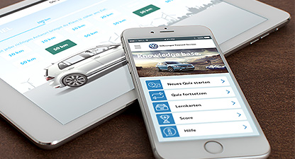 Volkswagen Financial Services – Mobiles Lernen - Quiz App